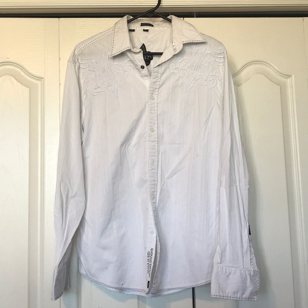Men’s roar button down